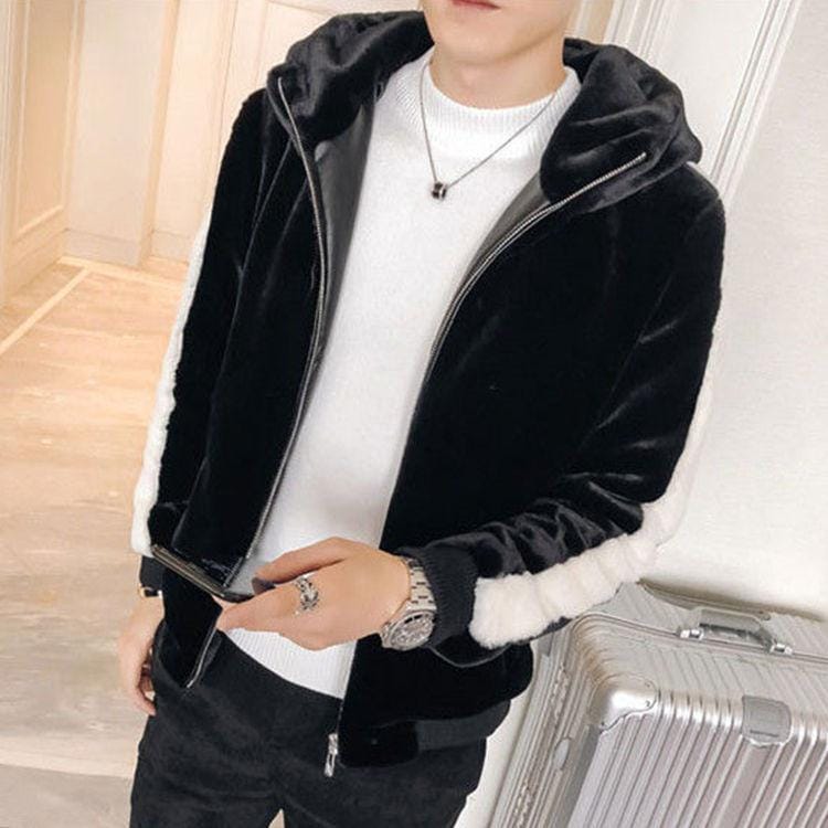 新品 大人気 秋冬 メンズ ファーコート 毛皮コート 防寒防風 フード付き ファージャケット　フェイクファー メンズコート 通勤　メンズアウター　ジャケット　暖かい