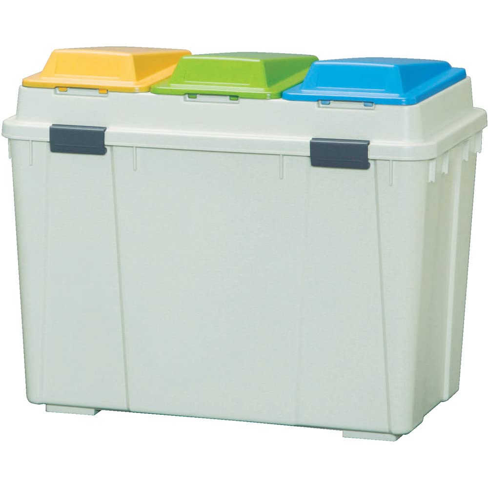 ゴミ箱 3分類 深型 ベージュ 45L×3 BPW-780D