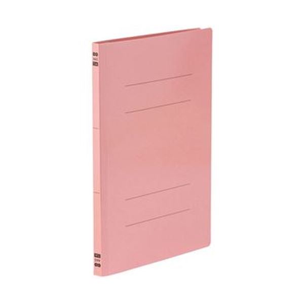 （まとめ）TANOSEE フラットファイルPPラミネート表紙タイプ A4タテ 150枚収容 背幅17.5mm ピンク 1パック（10冊）20セット
