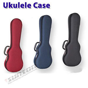 Ukulele Case ウクレレケース ウクレレ 楽器 ケース バッグ EVAケース 防水 リュック ソプラノ コンサート クッション付き 軽量