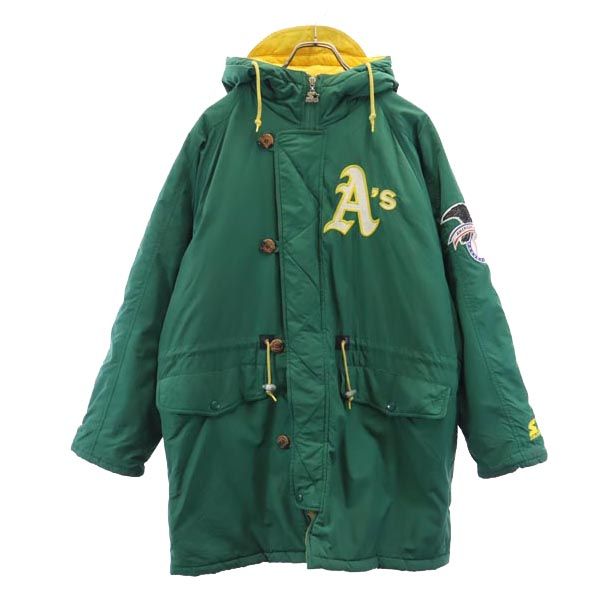 アスレチックス ベンチコート L グリーン メンズ