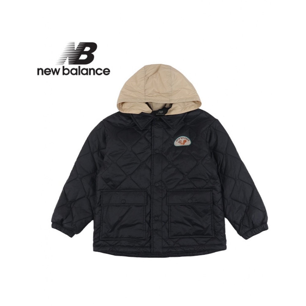 ニューバランスキッズツリーパーカーキルティングジャケット (NK9QC4311U-19) _ブラック
