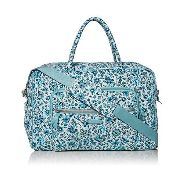 Vera Bradley Signature Cotton Weekender Travel Bag, Cloud Vine 並行輸入品