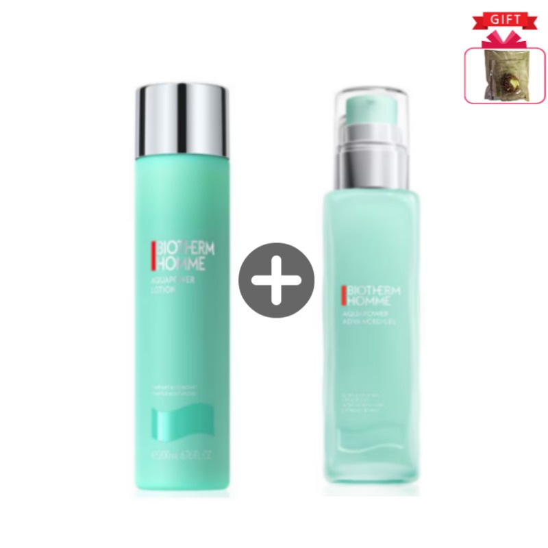 【企画セット】 朝,夜はこれだけ アクアパワー アドバンスト ジェル PRO 100ml + トナー 200ml セット ( オム サンプル 1種 贈呈) 【保湿 セット・男性用 スキンケア セット】
