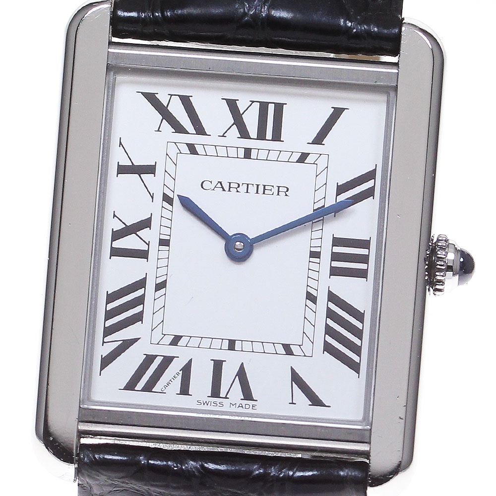 カルティエ CARTIER W5200003 タンクソロLM クォーツ メンズ 保証書付き_860230【中古】