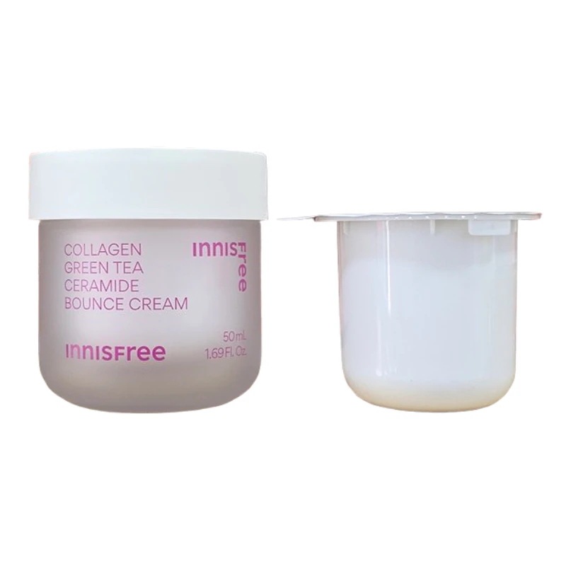 コラーゲン グリーンティ セラミド バリア クリーム50ml＋リフィル50ml セット / フェイスクリーム 詰め替え 保湿 デイリーケア スキンケア セット