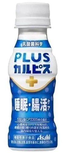 カルピス由来の乳酸菌科学 アサヒ飲料 PLUSカルピス 睡眠・腸活ケア 100ml×30本 [機能性表示食品] [睡眠の質を高める/腸内環境を整えるのに役立つ] [ガセリ菌CP2305株] [常温保存