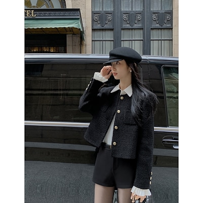 MULVANウールショーツレディース秋冬ルーズスリムスモールカジュアルAラインパンツレッグカジュアルパンツ