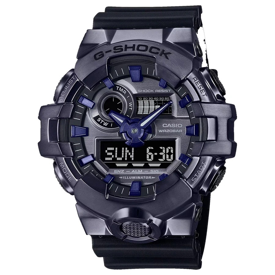 取寄品 正規品 CASIO腕時計 カシオ G-SHOCK ジーショック アナデジ アナログ&デジタル 丸形 GM-700P-6AJF 人気モデル メンズ腕時計