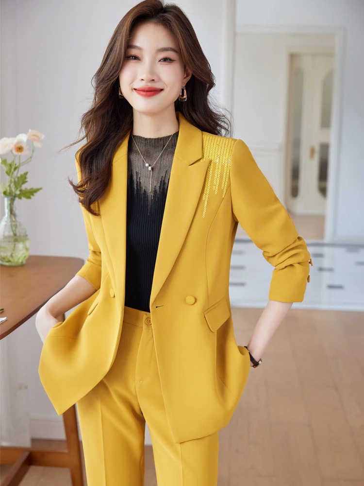 2025新作 気質 二点セット ママスーツ パンツスーツ セットアップ レディース スーツ 卒業式 スーツジャケット パンツ テーラード ママスーツ 入園式 入学式 卒園式 フォーマル 大人のスーツQ