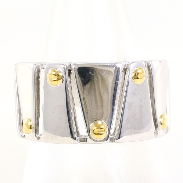 K18 18金 YG イエローゴールドWG リング 指輪 15号 ジュエリー 中古