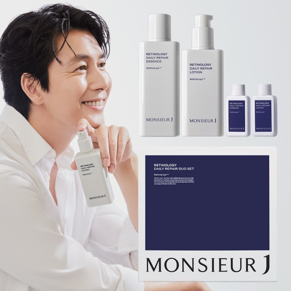 韓国ムシュジェイレチノロジートレイル毛穴エッセンススキンローションセット（エッセンス+ローション+サンプル2種）1個美容液