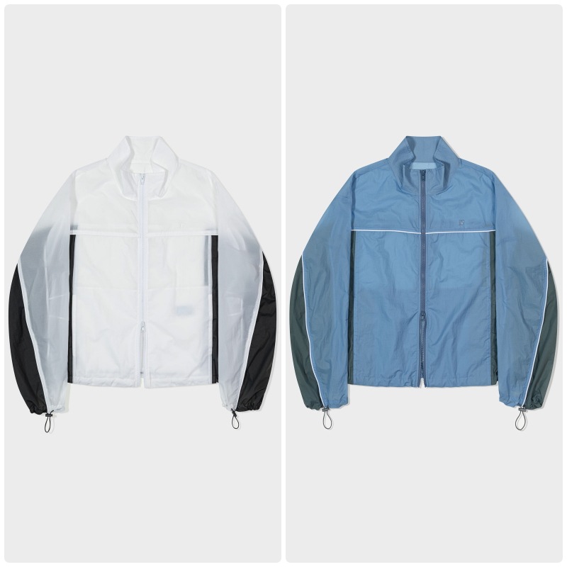 【LOW CLASSIC】 TRIMMING NYLON JACKET : 2COLORS