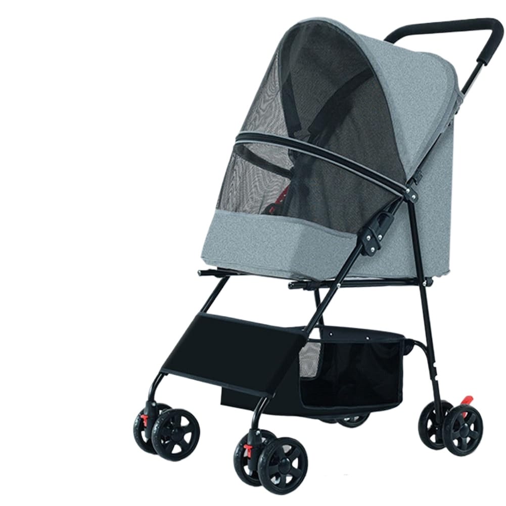 MamyPets ペットカート ペットキャリー バギー 折りたたみ式 小型犬 猫用バギー 前輪 多機能 軽量 通気