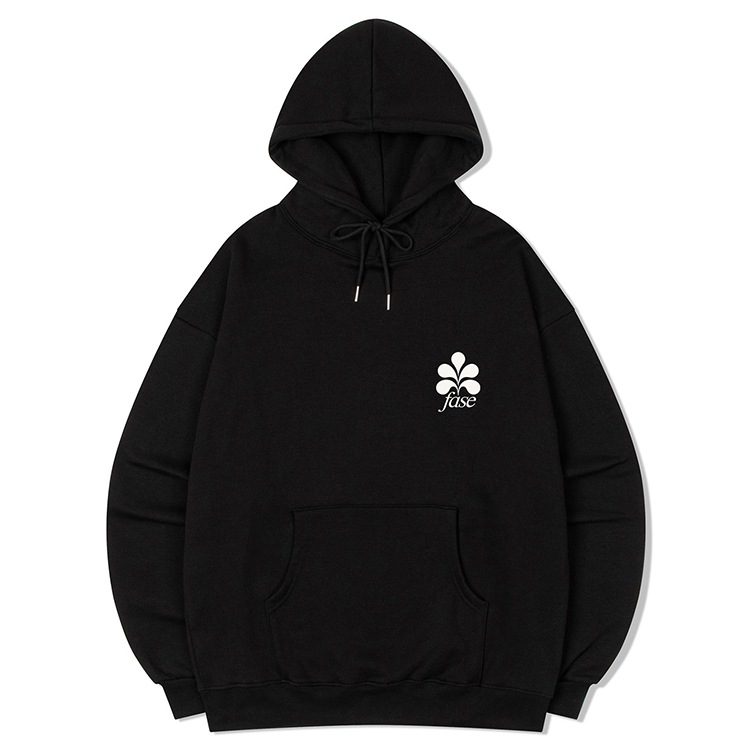 SIGNATURE FIGURE LOGO HOODIE - BLACK