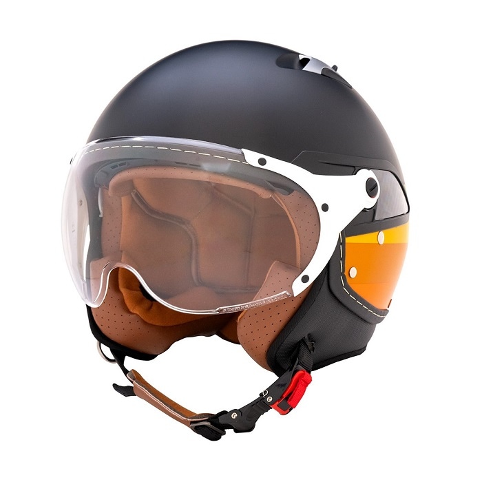 JillRide2 InnerShield Jet ジルライド2 インナーシールドジェット MATT BLACK/YELLOW マットブラック シールド付きジェットヘルメット