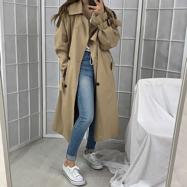 (タンタンクオリティ!) ロンドン クラシック ルーズフィット トレンチコート