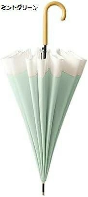 【20%OFFクーポン～】雨傘 レディース 長傘 J型ハンドル おしゃれ 16本骨 大きめ 撥水 耐風 梅雨対応 ジャンプ傘 ワンタッチ 日傘 紫外線遮蔽 通勤通学 シンプル おしゃれ エレガント 晴