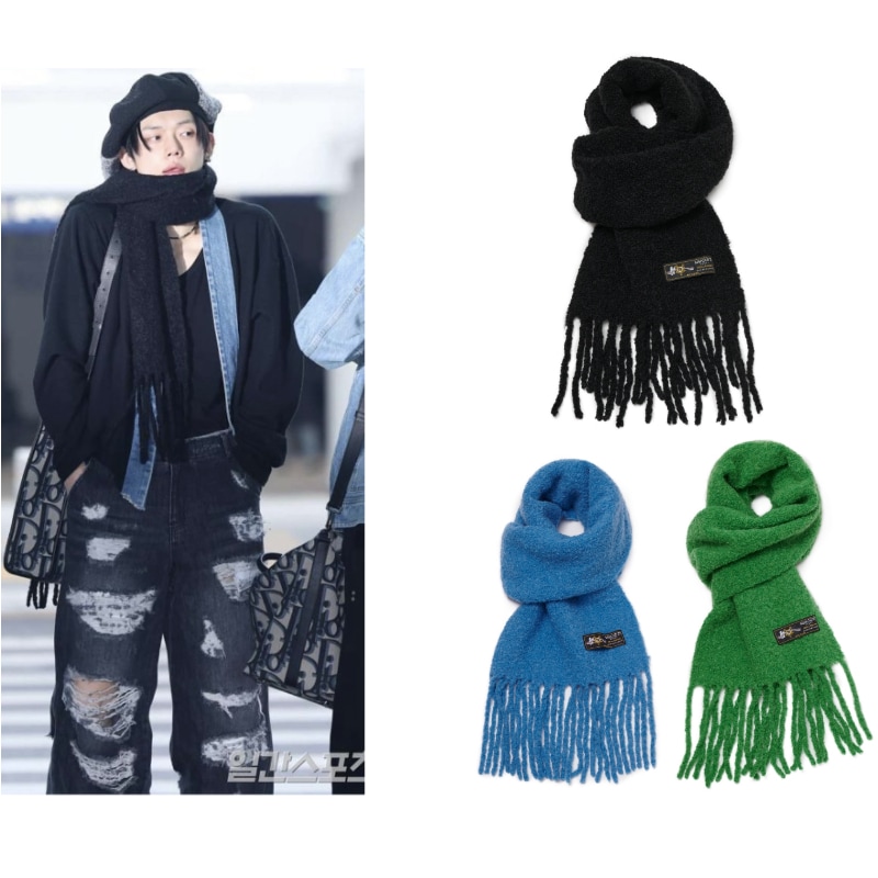 【TXTヨンジュン着用】WOOL BOUCLE MUFFLER