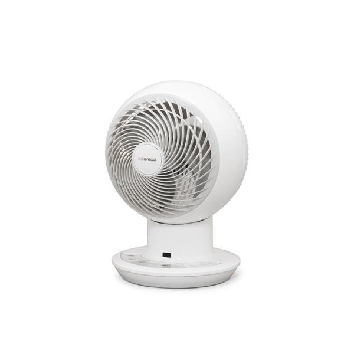 アイリスオーヤマ サーキュレーターアイDC JET PCF-SDC182TK-W ホワイト コンパクト パワフル ジェット気流効果 首振り 風量10段階調節