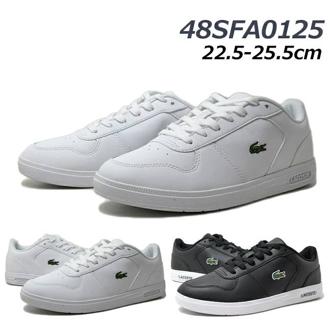 ラコステ 48SFA0125 T-BASE 224 1 SFA レディース クラシックコートスタイルスニーカー 靴
