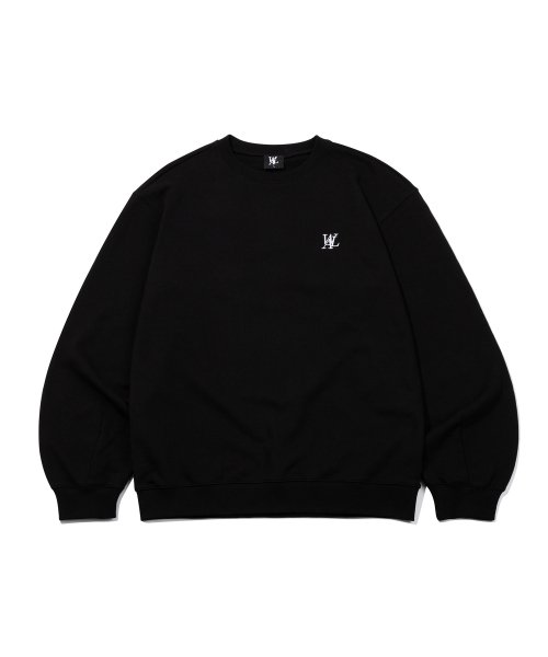 Signature balloon over sweatshirt - BLACK