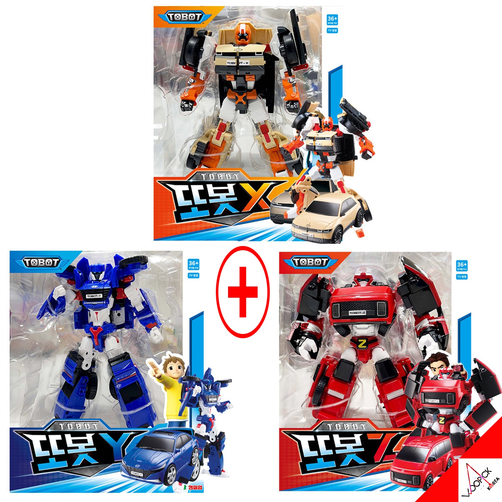 トボット/TOBOT/ニュートボットX Y Z/3種セット/現代 スタリア アバンテ アイオニック/自動車/ロボット/合体ロボット/変身ロボット/韓国ロボット/2023/新型/正品