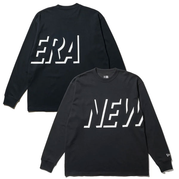 ニューエラ NEW ERA 長袖 オーバーサイズド パフォーマンス Tシャツ Shadow Logo ブラック Performance Apparel 14312830