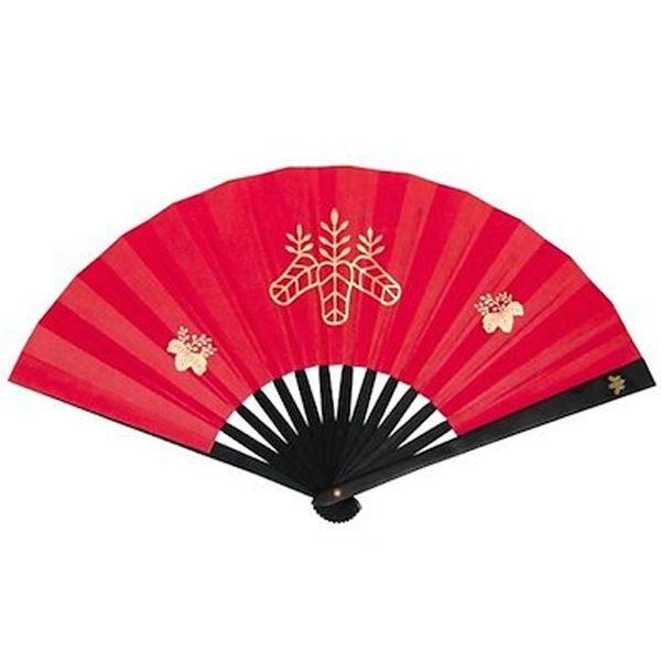 鉄扇 八寸 扇 扇子 尾形刀剣 8寸 豊臣秀吉 TS-秀吉 赤 レッド 太閤桐 五七の桐 おしゃれ 男性用 女性用 鉄扇子 鉄 護身 護身用 ギフト レディース メンズ 団扇 せんす かわいい うちわ