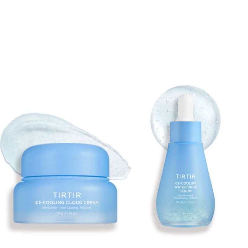new アイスクーリング ウォータードロップセラム 30ml 1 ＋ アイスクーリング クラウドクリーム 50g 1 (セット ディープクールセラム × クーリングバリアクリーム 熱感ケア)