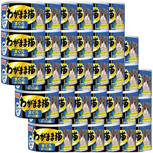 いなば わがまま猫缶 まぐろかつお節 140G×3個 18個セット