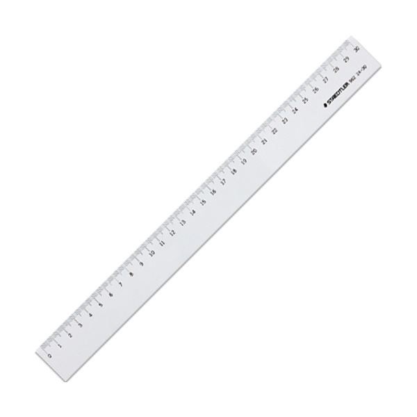 (まとめ) ステッドラー 直線定規 片側目盛り付き30cm 962 24-30 1個 (×50セット)