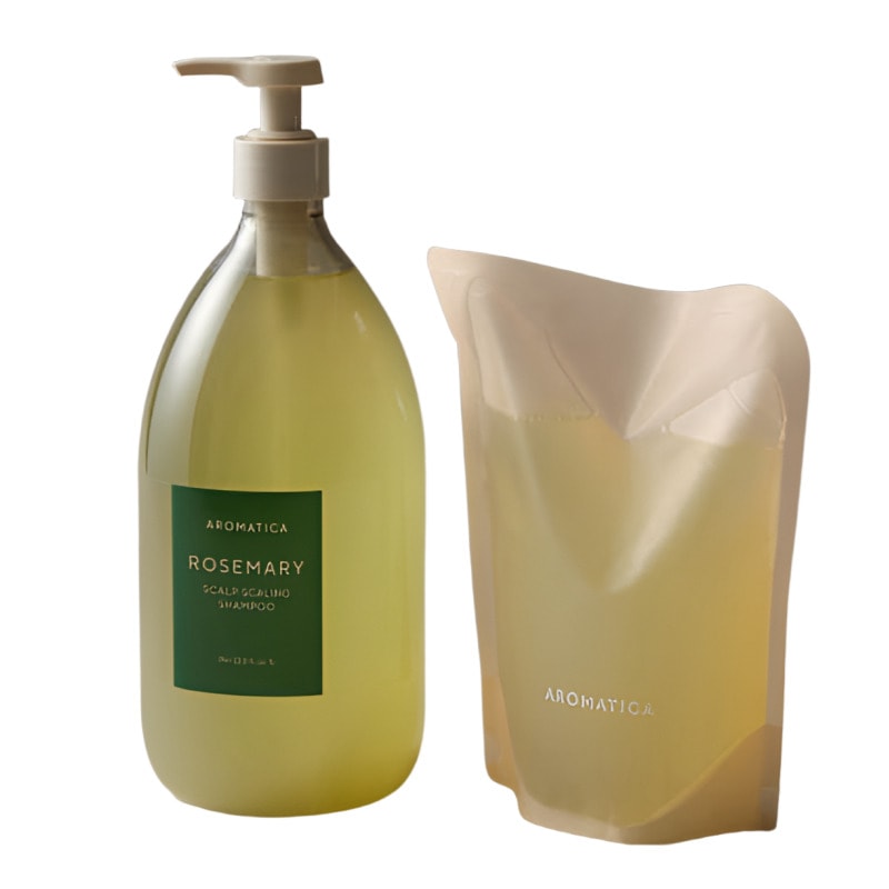 ローズマリー スカルプスケーリングシャンプー 1,000ML+リフィル500ML ビーガン 脱毛 機能性