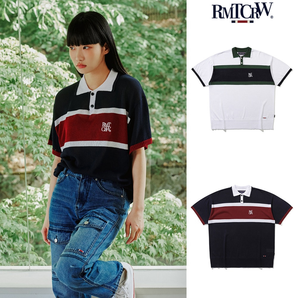 ROMANTIC CROWN】RMTC CLUB KNIT POLO ニット