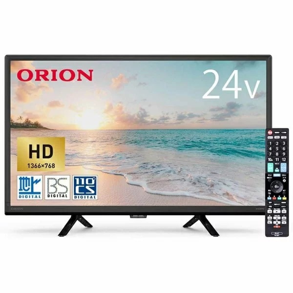 オリオン 24V型地上BS110度CSデジタルハイビジョン液晶テレビ（別売USB HDD録画対応）ORION OL24CD500 14,560円