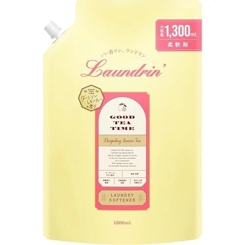 ランドリン 液体 柔軟剤 ダージリンレモンティーの香り 詰め替え大容量 1300ｍｌ