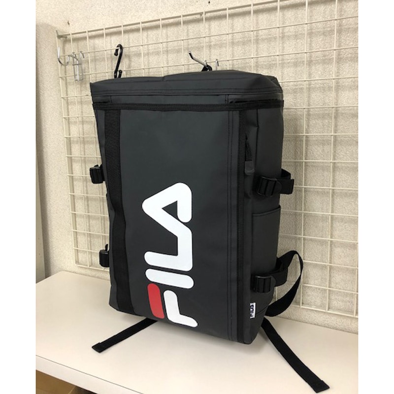 FILA フィラ ターポリンスクエアリュック ブラック CT-0971-BK