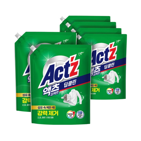 液体洗剤アクツパーフェクトディープクリーン2.2L 6個兼用