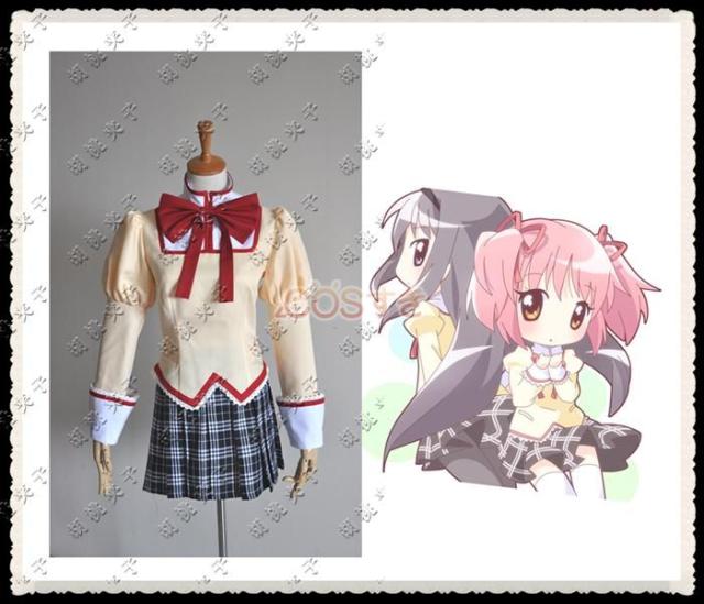 【全店任意2枚購入で100円OFF】魔法少女まどかマギカ見滝原中学校 中学女性制服 コスプレ衣装 COS 高品質 新品 Cosplay アニメ コスチューム