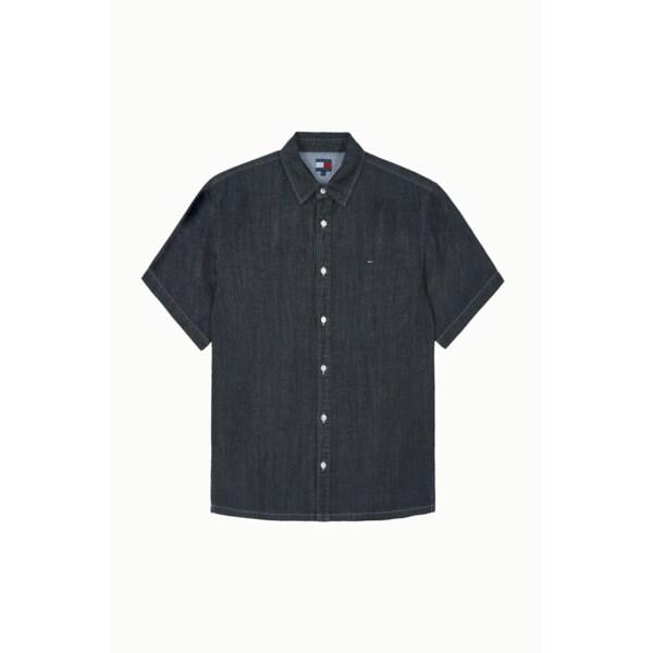 男性リネン混デニムシャツ T32G1NSH03TML1 TOMMY JEANS
