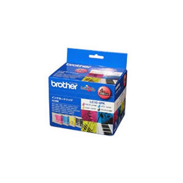 (業務用3セット) (純正品) BROTHER ブラザー インクカートリッジ/トナーカートリッジ (LC10-4PK 4色パック)