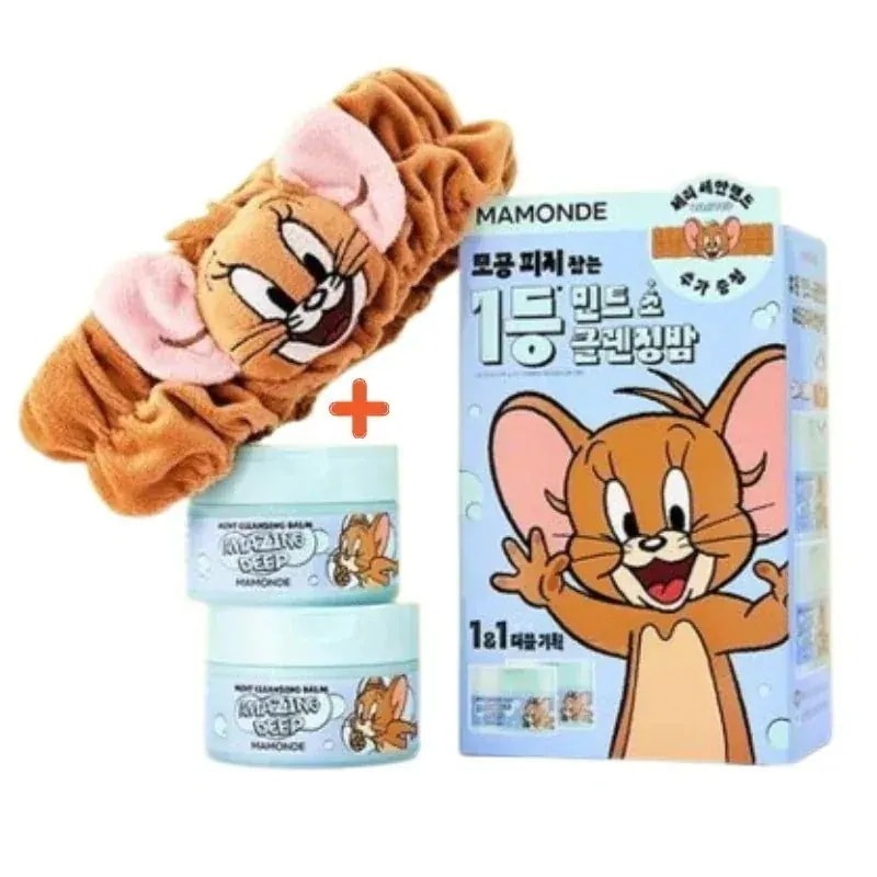 [25SS/NEW](+洗顔バンド贈呈)(1+1)アメイジング ディープミント クレンジング バーム 90ml+90ml #トムとジェリー エディション #トリプルHA