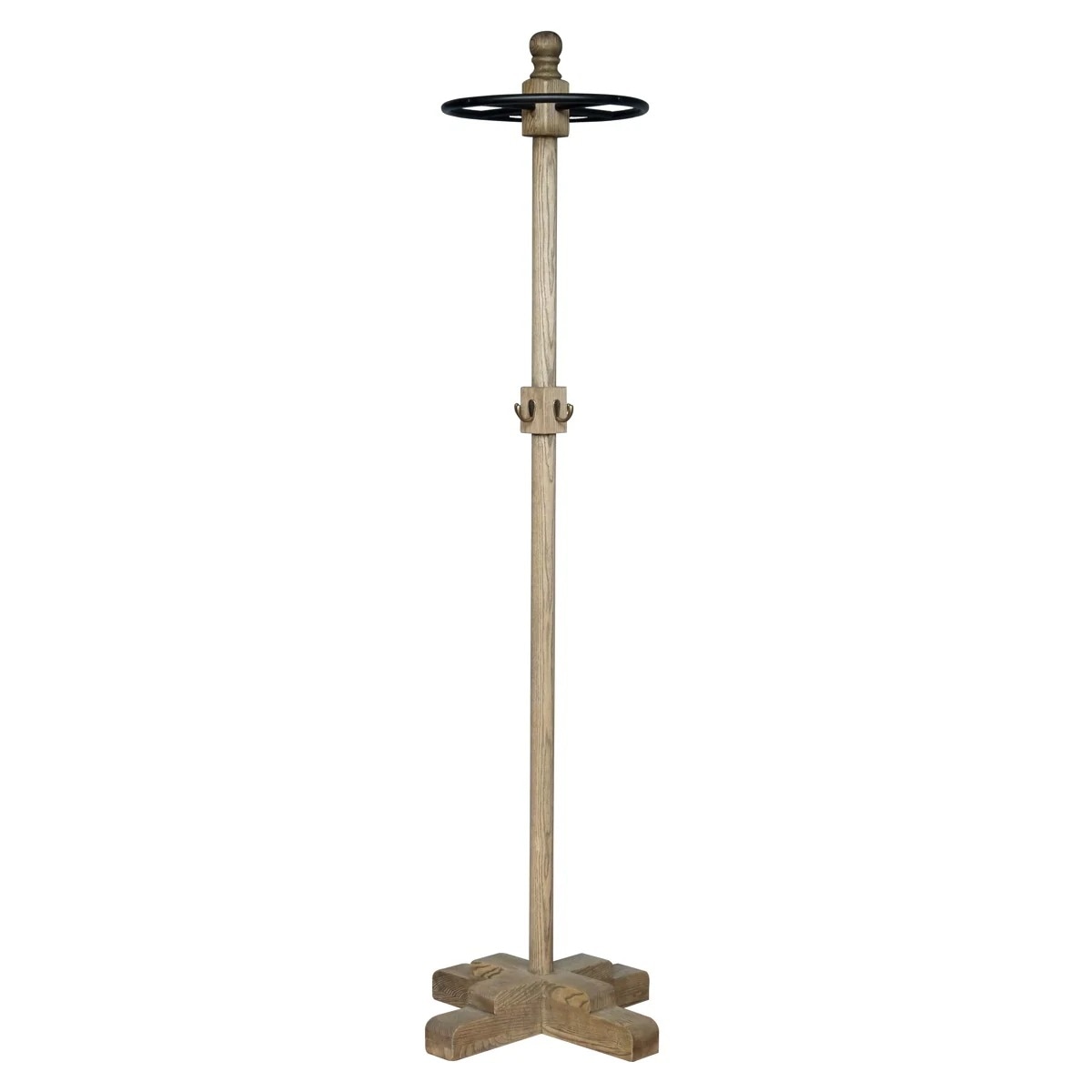 コートハンガー 木製 ヴィンテージ調 完成品 高さ175cm ポールハンガー ハンガー 洋服収納 ラック 家具 収納 ハンガーポール コート掛け 玄関 リビング 異素材 開梱設置