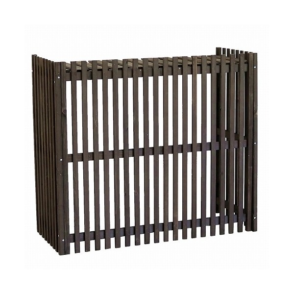 住まいスタイル 縦格子 モダン 室外機カバー モダコ 幅102.5cm ダークブラウン AC-M1025DBR メーカー直送