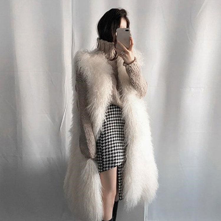 新作登場 秋冬 レディース ファーコート 毛皮コート レディースコート フェイクファー アウター ファーベスト　暖かい 　通勤 レディースアウター
