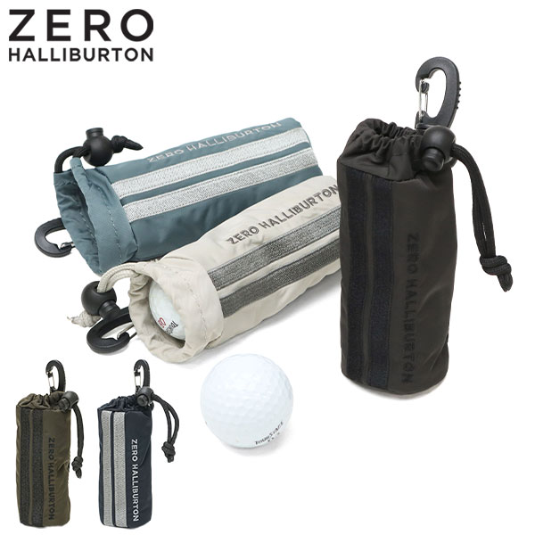 正規取扱店 ボールケース ゴルフ ボール 3個用 ZERO ボール入れ ベルトループ フック付き シンプル 撥水 DICROS SOLO Series Ball Case ZHG-B DS 85008