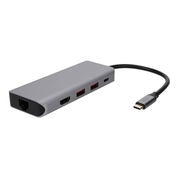 USBハブ 5in1 USB Type-C マルチポートアダプタ OWL-DSU31A2HLC-SV