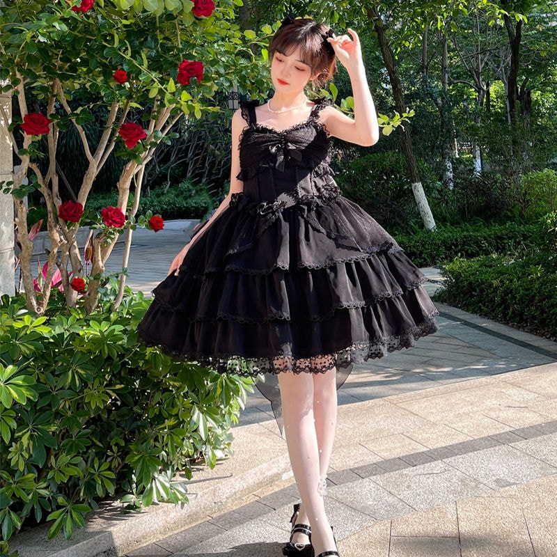 ロリータドレス ライトフラワー ウェディング Jsk サスペンダードレス 女性用