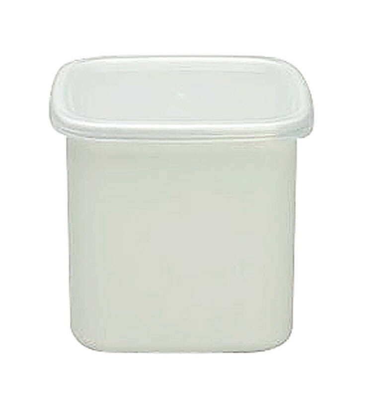 （まとめ買い）野田琺瑯 保存容器 White Series スクウェア L シール蓋付 WS-L [x3]