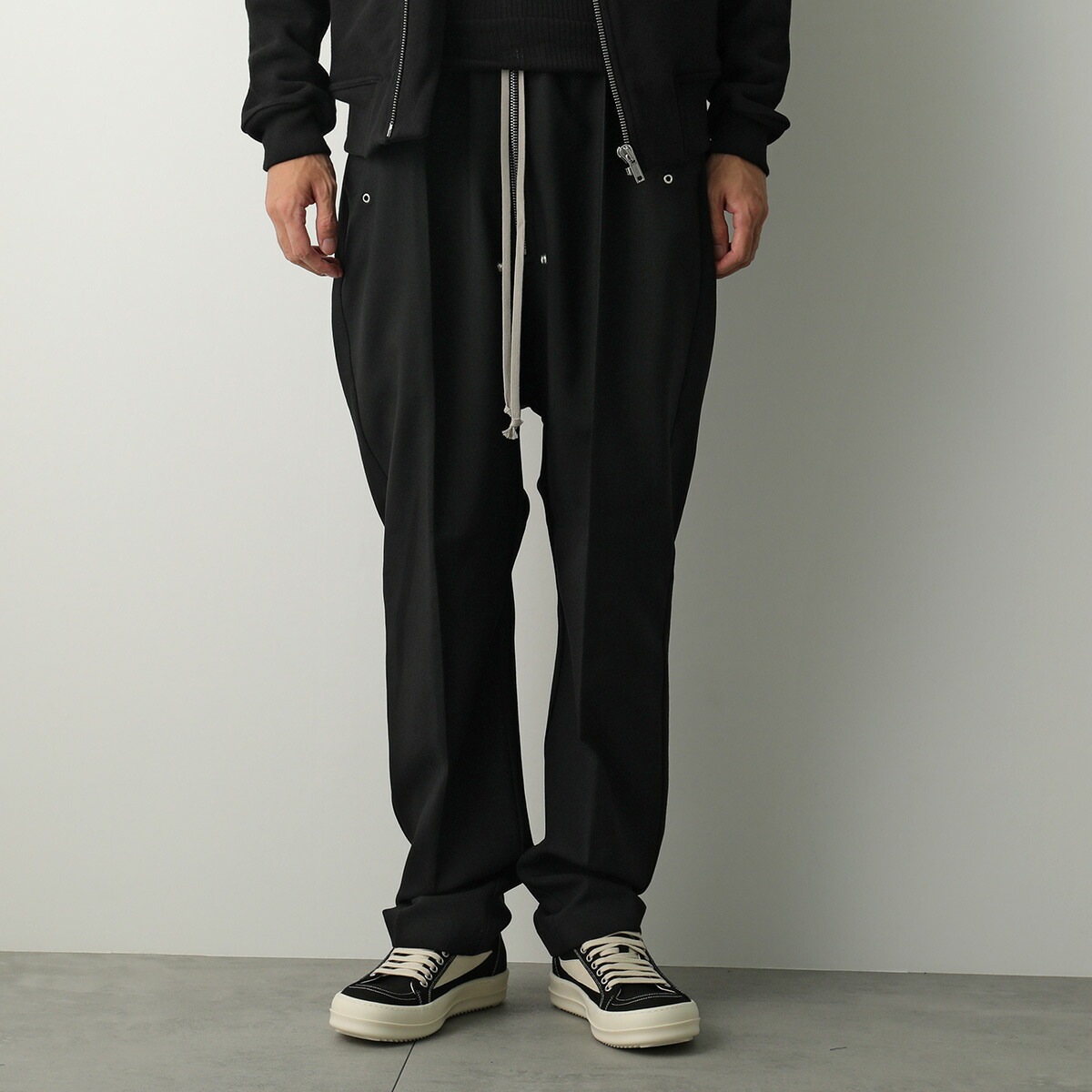 Rick Owens リックオウエンス トラウザーズパンツ BELAPANTS ベラパンツ RU02E1361 WGP ウールジャージー センタープレス テーパード 09/BLACK